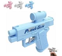 Broma de agua Gun, Reverse Water Gun, Quirky Trick Two-Way Water Gun Puede Spray from Front and Back for Broma Lovers, Unexpected Twist! Summer Gift for Pool Beach (Blue)