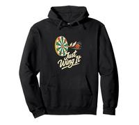 Broma de Dardos voladores de Just Wing It Darts League Sudadera con Capucha