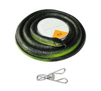 Broma de serpiente con clip de cuerda - ciento veinte centímetros figura realística animal de juguete - Broma Realista de Serpiente con una Cuerda y un Clip,Para niños adultos día de los inocentes