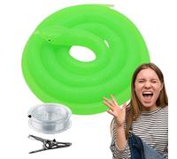 Broma de serpiente de golf,broma de serpiente,serpiente falsa para golf: simulación de bromas de serpiente hágalo usted mismo, con cuerda y clip para una fácil instalación, accesorio de serpiente