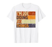Broma Divertida de cumpleaños de Retro I'm Joe Doing Joe Things Camiseta gráfica económica, Hombre, Blanco, M