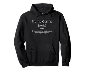 Broma Divertida de Peluca para Adultos con diseño de Sello de Trump Sudadera con Capucha