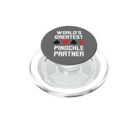 Broma Divertida del Jugador Pinochle del Mejor compañero del Mundo PopSockets PopGrip para MagSafe