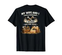 Broma Divertida Mi Esposa y yo Tenemos un Taller Trabajo y Ella Compra Camiseta