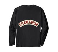 Broma Divertida para Amantes del Filete de Carne cetogénica con Dieta carnívora Steakatarian Manga Larga