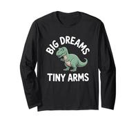 Broma Divertida sobre Dinosaurios T-Rex de Big Dreams Tiny Arms Manga Larga