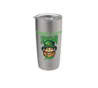 Bromas amistosas hacen sonreír a este duende Día de San Patricio Vaso térmico de acero inoxidable de doble pared