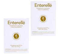 Bromatech Enterelle Plus - Pack Ahorro 2 x 24 Cápsulas - Suplemento Probiótico para el Equilibrio Intestinal y Mantenimiento de la Microbiota - Con Saccharomyces boulardii y Lactobacillus