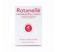 Bromatech Rotanelle Plus 24 Sobres Solubles - Probióticos para Adultos - Mezcla de 4 Cepas con Lactobacillus reuteri y Bifidobacterium lactis - Contribuye al Sistema Inmunitario