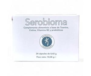 Bromatech Serobioma 24 Cápsulas - Probiótico con L-Teanina 200mg, L-Cisteína, Riboflavina, Lactobacillus Rhamnosus y Bifidobacterium - Ayuda a Mantener la Integridad de la Salud Digestiva