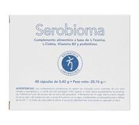 Bromatech Serobioma 48 Cápsulas (Formato Ahorro) - Trata la Permeabilidad Intestinal y Eje Intestino-Cerebro - Con L-Teanina, Vitamina B2 y Lactobacilos - Equilibra la Flora Intestinal