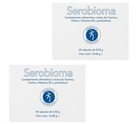 Bromatech Serobioma - Pack Ahorro 2 x 24 Cápsulas - Eje Intestino-Cerebro y Permeabilidad Intestinal - Con L-Teanina, Vitamina B2 y Lactobacilos - Ayuda a Mantener la Integridad de la Salud Digestiva