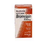 Bromelain 500mg 30 cápsulas Health Aid - enzima vegetal para digestión