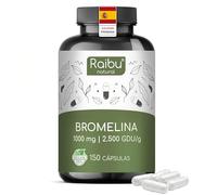 Bromelina 1000 mg (2500 GDU/G) - 150 Cápsulas de Alta Dosis Gastroresistentes - Extracto Natural de Piña - Suplemento Vegano de Enzimas Digestivas - Probado en Laboratorio