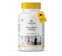 Bromelina 500 mg - 250 comprimidos - 2400 F.I.P. - 1000mg al día - enzima natural de la piña - vegana y de alta dosis - Envase grande | Warnke Vitalstoffe - Calidad de farmacia alemana