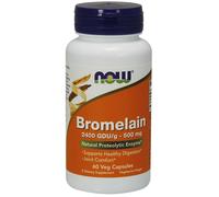 Now Foods Bromelina 2400 GDU/g 500 mg - 60 Cápsulas Vegetales