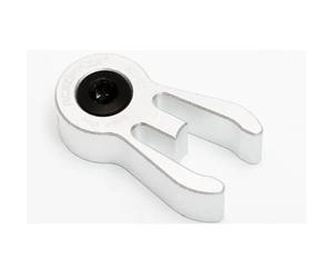 Brompton - Colector de manillar de aluminio para tubo de cabeza (plateado)
