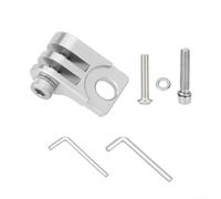 Brompton - Soporte plegable para faros delanteros de bicicleta, aleación de aluminio con llave hexagonal (plata)