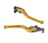 Bromsspakar Kopplingsspak F800R Para F800GS Para ADV Para F650GS Para F700GS Palancas De Embrague De Freno Ajustables Largas Y Cortas Palanca De Manija De Motocicleta(Long gold)