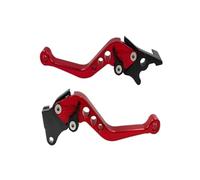 Bromsspakar Kopplingsspak Manija De Freno De Motocicleta Para Crf250x 125 Modificación De Motocicleta Palanca De Freno De Tambor De Embrague CNC Juego De Manillar Ajustable Motorcykelbroms(Red)