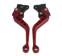 Bromsspakar Kopplingsspak Manija De Freno Para Motocicleta CG125 Modificación De Motocicleta Palanca De Freno De Tambor De Embrague CNC Juego De Manillar Ajustable(Red)