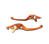 Bromsspakar Kopplingsspak Palanca De Embrague De Freno Ajustable Para Motocicleta Kawasaki, Palancas De Carreras Hidráulicas Universales Motorcykelbroms(Orange)