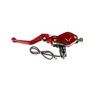 Bromsspakar Kopplingsspak Palanca De Pistón De 14mm Mango Ajustable Bomba De Freno De Embrague Hidráulico Cilindro Maestro Motocicleta De Carreras Universal Motorcykelbroms(Left)