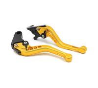 Bromsspakar Kopplingsspak Para Royal Para Enfield 350 Motocicleta Clásica 2021 Juego De Palanca De Freno De Embrague Largo Motocicleta CNC Mangos Ajustables Motorcykelbroms(3D 147 golden short)