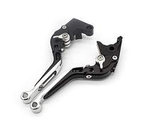 Bromsspakar Kopplingsspak Para Royal Para Enfield Para Classic Para Reborn 350 2022 2023 2024 CNC Palanca Embrague Freno Extensible Plegable Motocicleta Ajustable Años(C Silver)