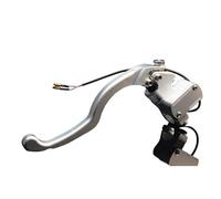 Bromsspakar Kopplingsspak Para Suzuki Scooters Motocicleta Universal CNC Cilindro Maestro De Freno 17,5 MM Pistón Embrague Hidráulico Adecuado Motorcykelbroms(L silvery)
