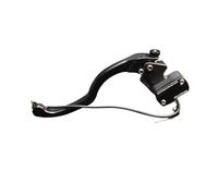 Bromsspakar Kopplingsspak Para Suzuki Scooters Motocicleta Universal CNC Cilindro Maestro De Freno 17,5 MM Pistón Embrague Hidráulico Adecuado Motorcykelbroms(L black)