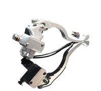 Bromsspakar Kopplingsspak Para Suzuki Scooters Motocicleta Universal CNC Cilindro Maestro De Freno 17,5 MM Pistón Embrague Hidráulico Adecuado Motorcykelbroms(R silvery)