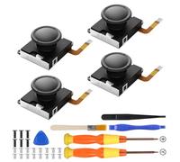 BRONAL Joystick de efecto Hall, Joycon Joystick de repuesto - 32 en 1 [sin deriva] Joystick de repuesto analógico para Switch JoyCon, Switch OLED y Switch Lite Derecha/Izquierda Stick (4 piezas con