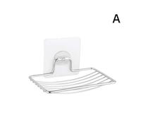 (Bronce) 1 jabonera de acero inoxidable sin perforaciones ni clavos, accesorio de baño de una sola capa