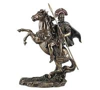 Bronce Acabado centurión romano a caballo estatua