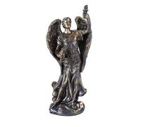 Bronce pequeño San Uriel figura decorativa hecho de Polyresin