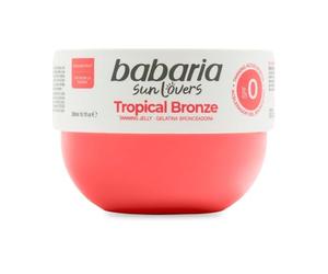 Bronceador Babaria Tropical Bronze - Bronceador Cuerpo | Acelerador Bronceado Efecto Glitter | Fruta de la Pasión y Guayaba | Resistente al Agua | 300 ml