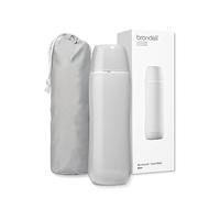 Brondell GoSpa - Bidé portátil avanzado para viajes, sistema de boquilla emergente, bidé compacto de alta calidad con bolsa de viaje discreta para un almacenamiento cómodo, 500 ml, gris