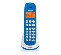 Brondi adara teléfono dect identificador de llamadas azul, blanco