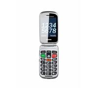 Brondi Amigo Super Voz Celular QB Senior 2.8" Flip DUAL SIM SOS Negro/Plata