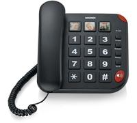 Brondi Bravo 15 Negro Teléfono Altavoz 10 Memorias + 3 Dedicado LED Botones Gran