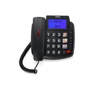 Brondi Bravo 90 LCD Negro Teléfono Fijo Con Altavoz Y Botones Grandes