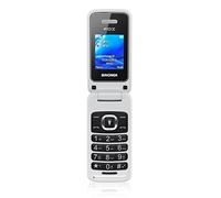 Brondi Fox 1.77" 74g Blanco Característica del teléfono - Teléfono móvil (Flip, SIM doble, 4,5 cm (1.77"), 1,3 MP, 600 mAh, Blanco)