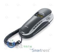 BRONDI KENOBY CID Teléfono Fijo Display Id Llamada Gris Blanco