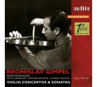 Bronislav Gimpel – Concertos et Sonates de Sibelius, Schubert, Mendelssohn, Tartini – CD