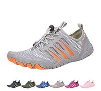 Bronoir Skin Pro with Copper - Grounding Barefoot Shoes, Hike Barefoot Footwear Shoes for Women Men, Non-Slip(Grey,42 EU)