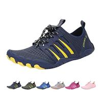 Bronoir Skin Pro with Copper - Grounding Barefoot Shoes, Hike Barefoot Footwear Shoes for Women Men, Non-Slip(Dark Blue,40 EU)