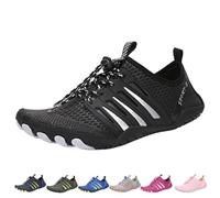 Bronoir Skin Pro with Copper - Grounding Barefoot Shoes, Hike Barefoot Footwear Shoes for Women Men, Non-Slip(Black,38 EU)