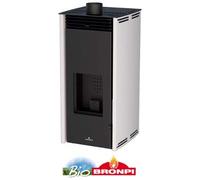 BRONPI Estufa DE Pellet SIN Electricidad Modelo Free 6 KW Crema