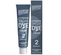 BRONSUN® Tinte en Crema para Pestañas y Cejas | Coloración Intensa y Duradera | Fórmula Suave Sin Amoníaco | con Queratina, Seda y Vitamina E | Azul Negro Nº2 - 15 ml
